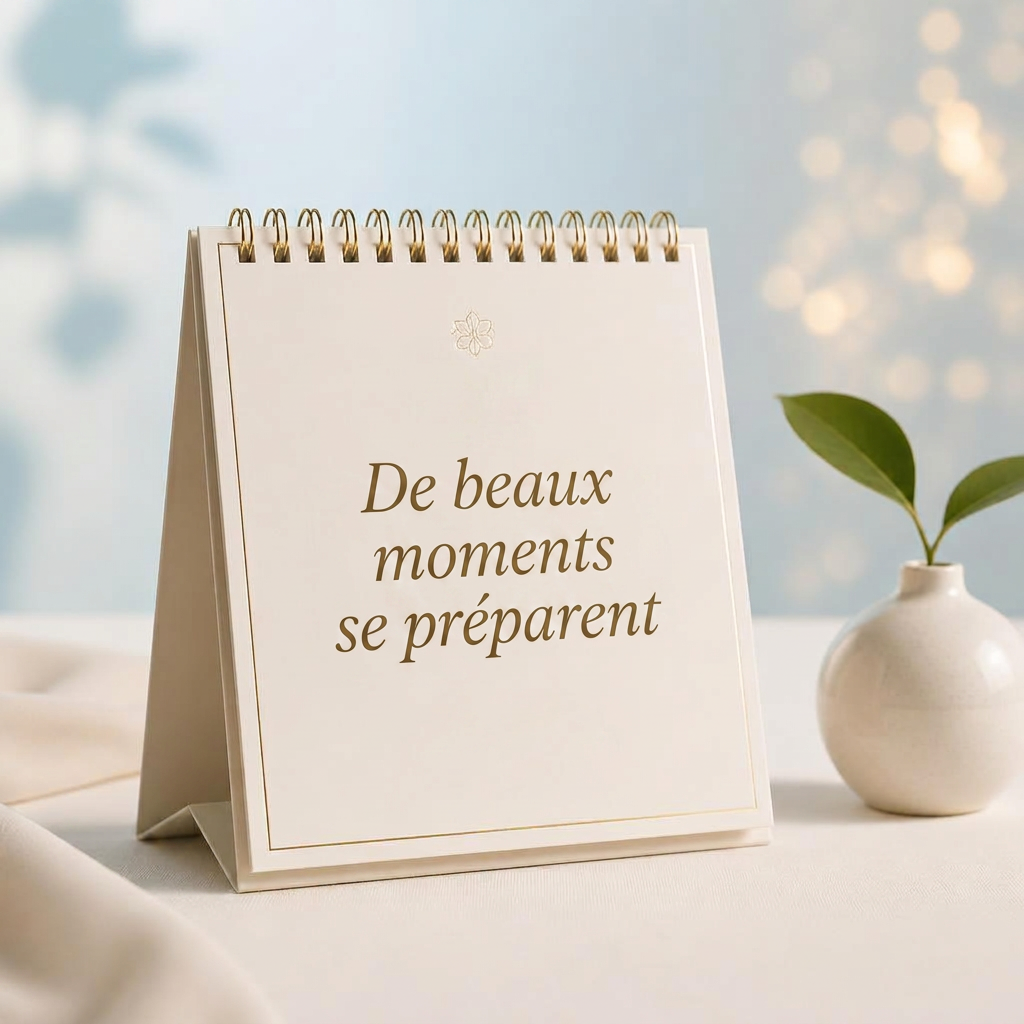 Calendrier élégant symbolisant les prochains rendez-vous de la CJED